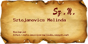 Sztojanovics Melinda névjegykártya